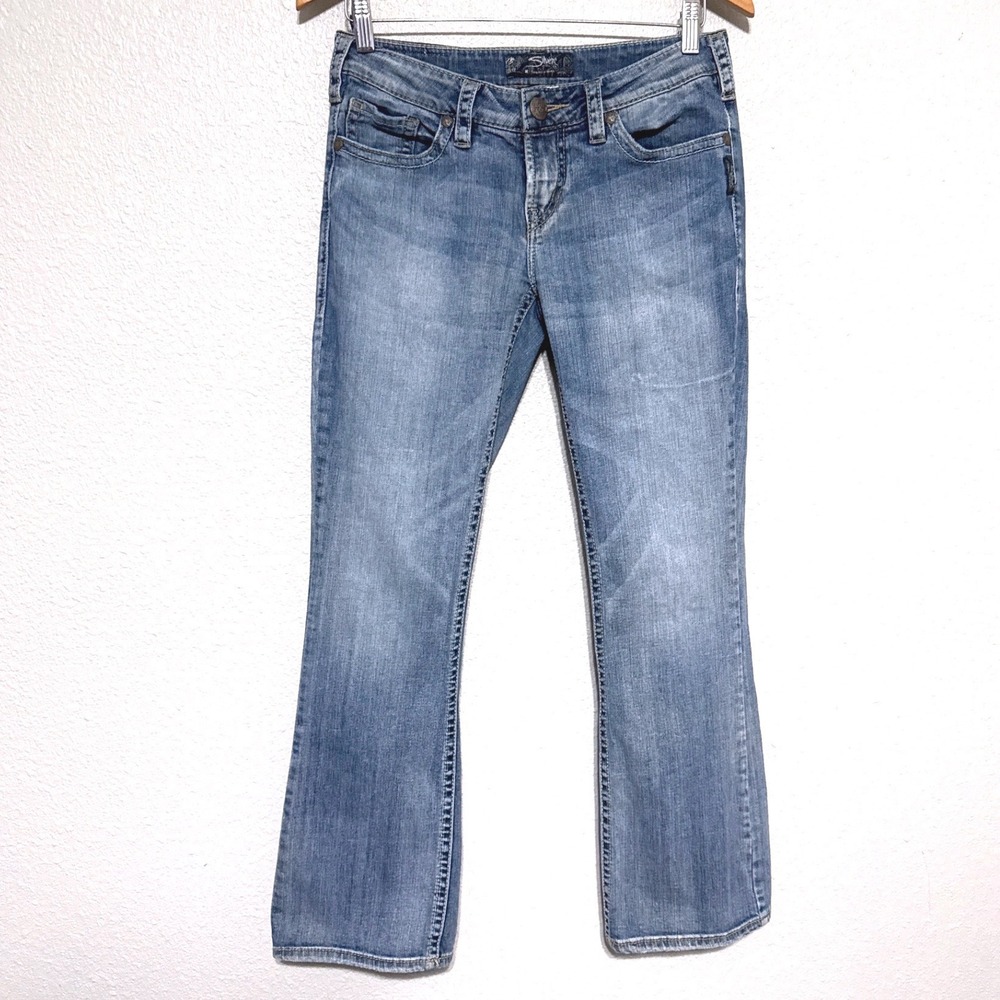 Silver Jeans‎ Co Womens Bootcut Jeans Size W28 L31 Blue Denim Aiko